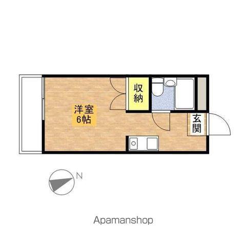 グランドホーム・八王子(1K/1階)の間取り写真