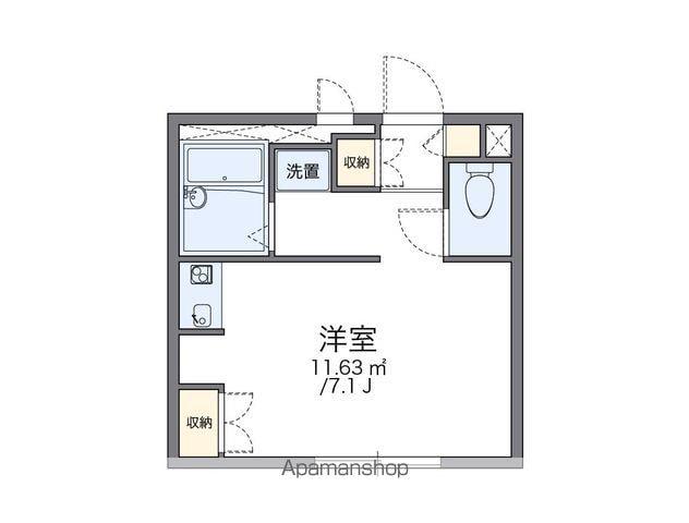 レオパレスブランカ(1K/1階)の間取り写真