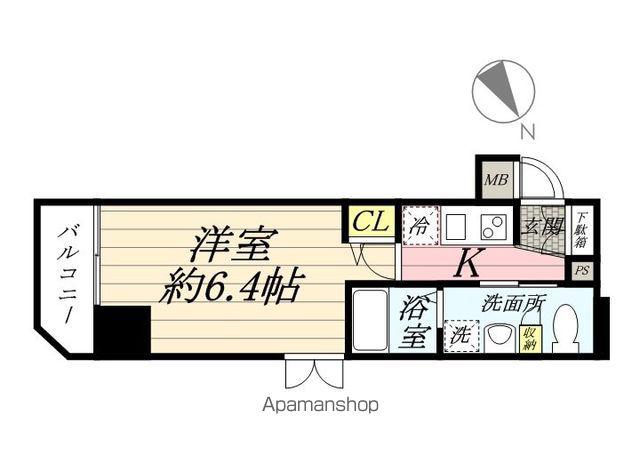 トーシンフェニックス吉祥寺弐番館(1K/8階)の間取り写真