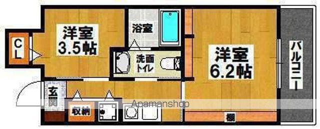 エヌエムトラントトワ(2K/5階)の間取り写真
