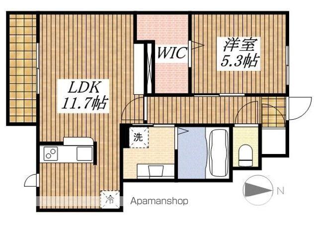 アルジェント・ステラ(1LDK/1階)の間取り写真