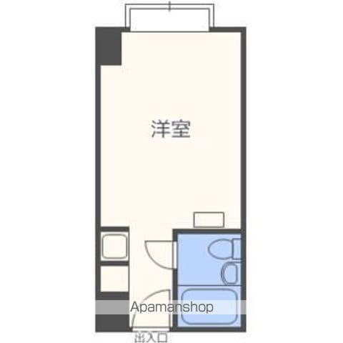 南4条ユニハウス(ワンルーム/10階)の間取り写真
