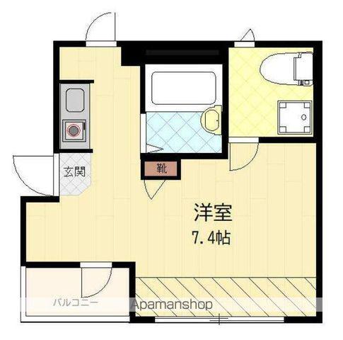 プログレス(1K/3階)の間取り写真
