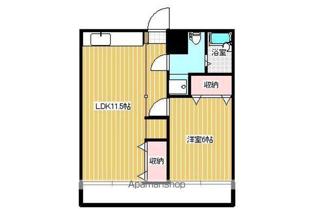 ステラハイツ(1LDK/3階)の間取り写真