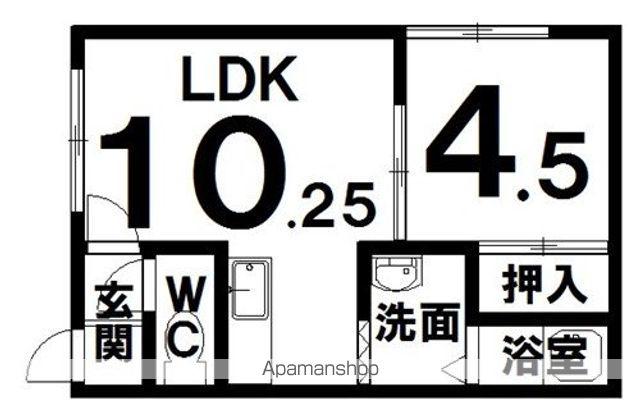 コーポ開運館195(1LDK/1階)の間取り写真