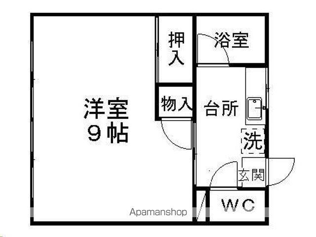 第一桜木コーポ(1K/2階)の間取り写真