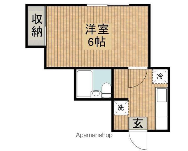リトルハイム5(1K/2階)の間取り写真