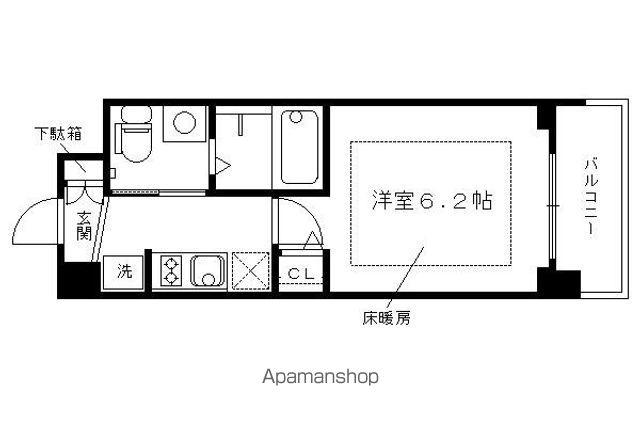 東海道本線 京都駅 徒歩8分 7階建 築14年(1K/7階)の間取り写真