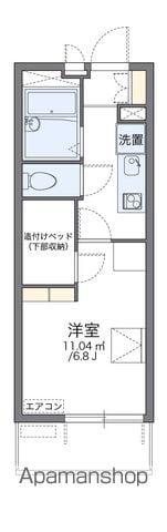 レオパレス嬉楽(1K/1階)の間取り写真