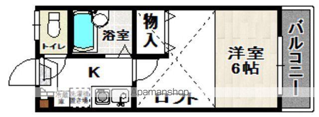 シャトープルミエール(1K/1階)の間取り写真