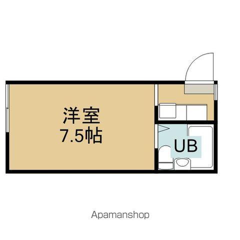 リトルハイム高松(1K/2階)の間取り写真