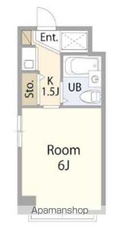 アムヒルズ桜台(1K/5階)の間取り写真