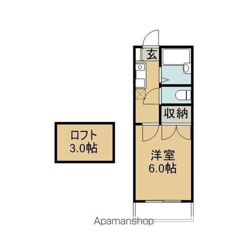 NEW・NKハイツ(1K/2階)の間取り写真
