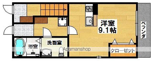 メゾン・ゆう(ワンルーム/1階)の間取り写真