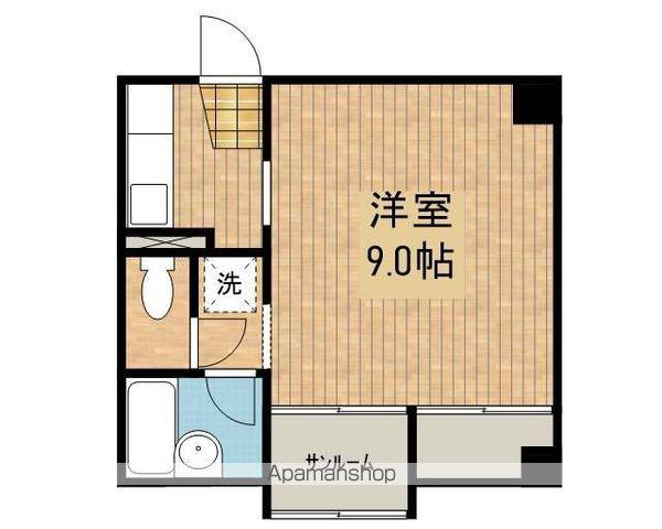 ドミール・クレセントA(1K/1階)の間取り写真