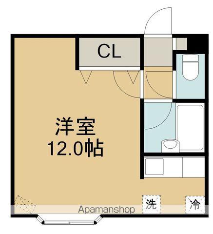 クレステージ宮前(1K/3階)の間取り写真