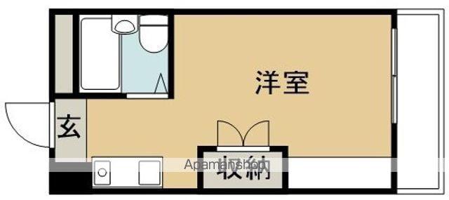 リヴァフィールド(ワンルーム/4階)の間取り写真