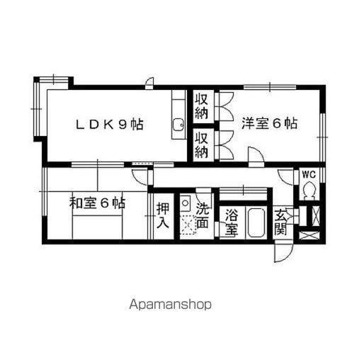 エクセレント永和台(2DK/1階)の間取り写真