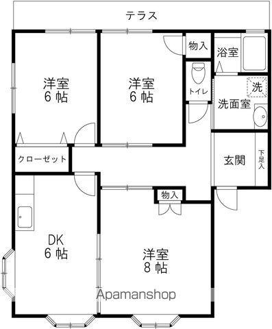 本郷タウン524(3DK/2階)の間取り写真