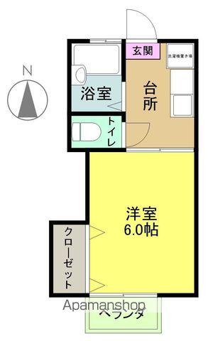 バイオレットハウス(1K/2階)の間取り写真