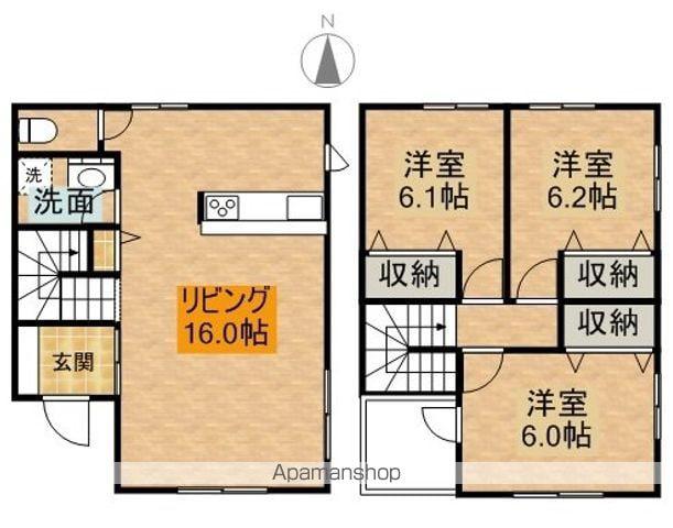 山陽本線 北長瀬駅 徒歩23分 2階建 築11年(3LDK)の間取り写真