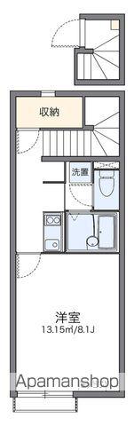 レオネクストブレッツァ ノース(1K/2階)の間取り写真