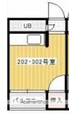 コート宮脇Ⅴ(ワンルーム/3階)の間取り写真