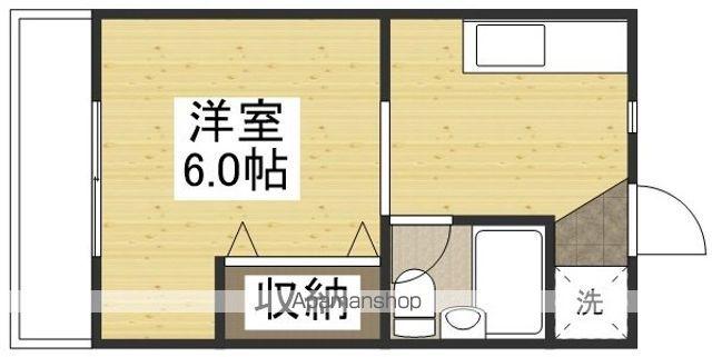 ホワイトメゾンブランセ(ワンルーム/2階)の間取り写真