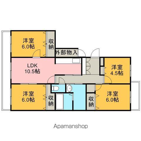 アーバンラフレ志賀(4LDK/2階)の間取り写真