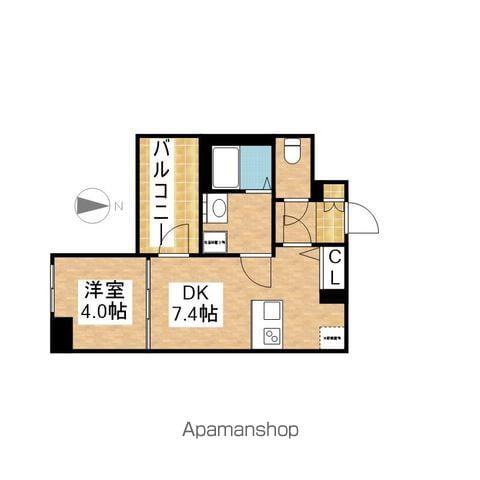 プレサンス今池駅前フェルディノ(1DK/7階)の間取り写真