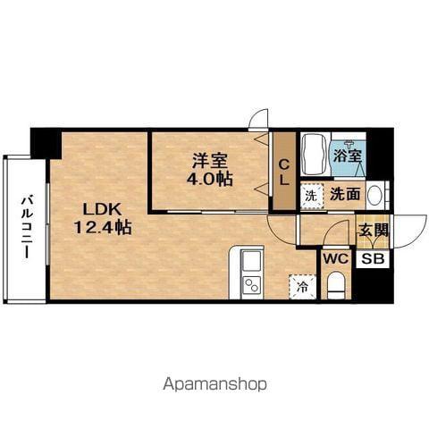 ALIVISKITAUMEDA(1LDK/7階)の間取り写真