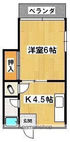 ビラ長居(1K/5階)の間取り写真