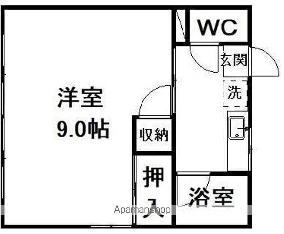 第一桜木コーポ(1K/2階)の間取り写真