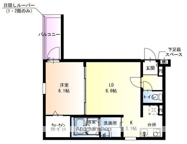 フジパレス高石駅西3番館(1LDK/1階)の間取り写真