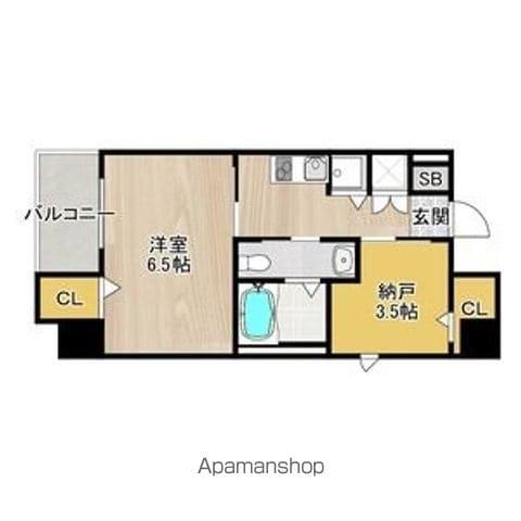 ディアコート宿屋町(2K/4階)の間取り写真