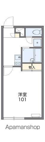 レオパレスフォルテックⅠ(1K/2階)の間取り写真