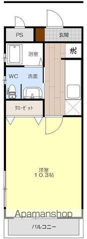 GOODYSANGOYA(1K/3階)の間取り写真