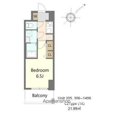 S-RESIDENCE堺ALTKLAS(1K/13階)の間取り写真