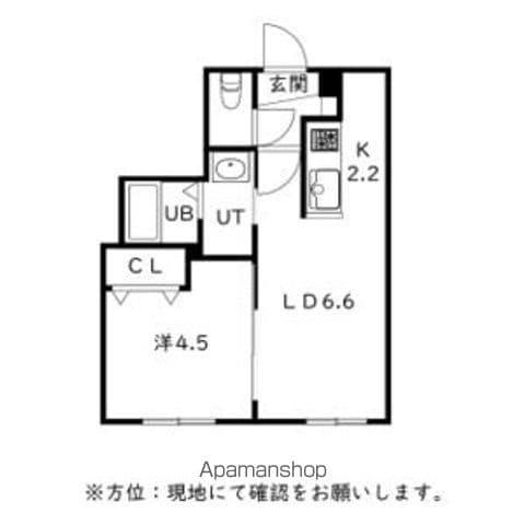 GRAN BACH麻生(1LDK/3階)の間取り写真