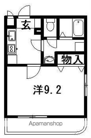 マンションティティカカ(1K/2階)の間取り写真