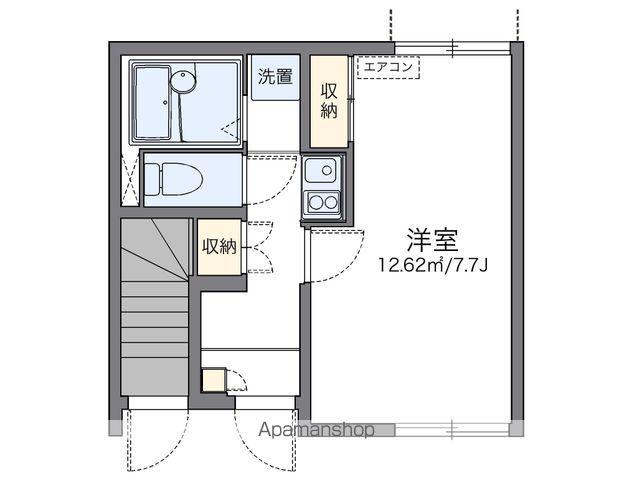 レオネクスト向光白(1K/1階)の間取り写真