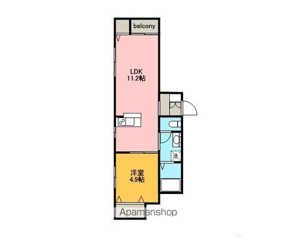 セント・リタⅡ(1LDK/2階)の間取り写真