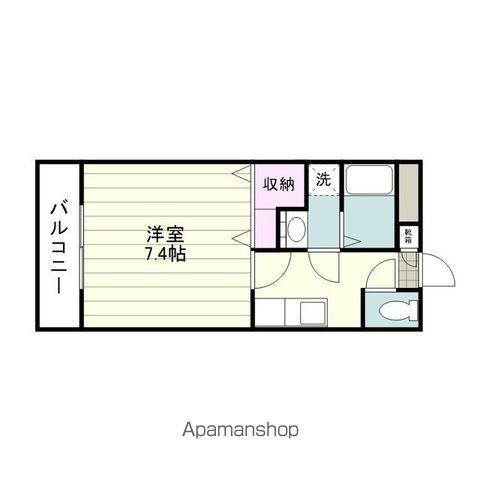 PARK SIDE葉月館(1K/5階)の間取り写真