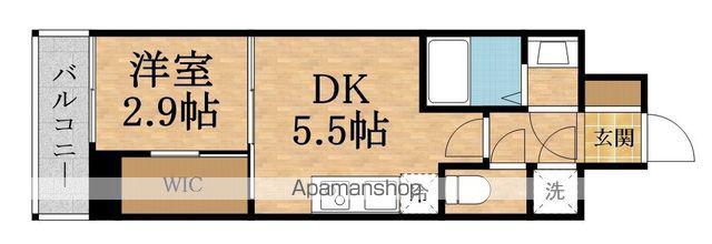 SERENITE SHIN-OSAKA PRIER(1DK/4階)の間取り写真