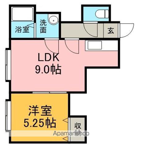 エレガンスコート(1LDK/2階)の間取り写真