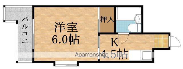 TOYOPLAZA蒲生(1DK/6階)の間取り写真