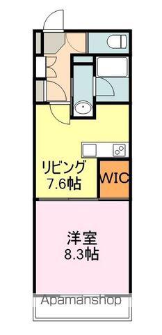 フラットリア春日(1DK/5階)の間取り写真