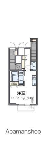 クレイノKEEP NEXTⅠ(ワンルーム/1階)の間取り写真