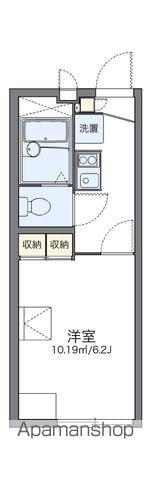 レオパレスコーポ川岸(1K/1階)の間取り写真