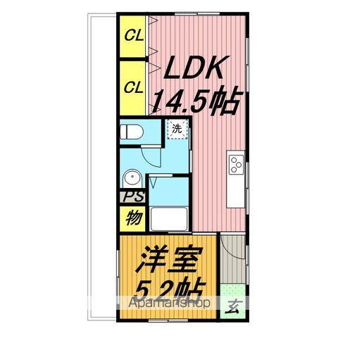 近藤マンション(1LDK/3階)の間取り写真